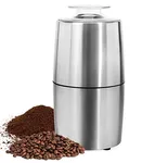 Coffee Grinder Electric - Turimon Stainless Steel Coffee Bean Grinder for Coffe Espresso Latte Mochas, One-Touch Grinder for Herb, Spice, Grain and More