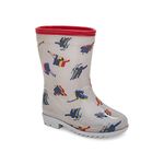 Carter's Boy's Prime Rain Boot, Grey, 4 Toddler