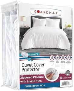 Guardmax Waterproof Duvet Cover - Jersey Fabric with Zipper Closure | Premium Quality, Bed Bug & Allergen Proof Queen (86 x 86)