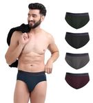 FREECULTR Men's Underwear Anti Bacterial Micromodal Airsoft Brief - Non Itch No Chaffing Sweat Proof Size M Pack of 5-Prussian Blue,P-Black,S-Green,S-Grey,Sangria Wine