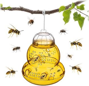 KADAX Wespenfalle zum Aufhängen, Insektenfalle gegen Wespen für Garten, Terrasse und Balkon, Wespenfänger aus Kunststoff für natürlichen Lockstoff