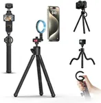 ULANZI MT30 Magnetic Flexible Tripod for iPhone with 1/4" Thread, Mini Bendable Phone Holder Stand for MagSafe & Cameras, Octopus Mini Tripod Mount for Creative Shooting & Video Recording