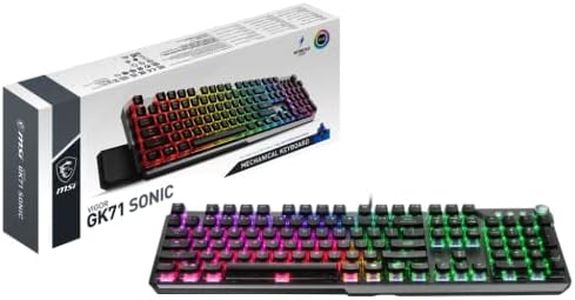 MSI Vigor GK71 Sonic Blue AM Mechanical RGB Gaming Keyboard Sonic Blue Switches