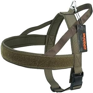 Excellent Elite Spanker Tactical Dog Harness Vest Adjustable Nylon Pet Dog Harness for Small Medium and Large Dogs(Ranger Green-S)