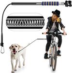 Petbetf Dog Bike Leash -Dog Hands Free Leas | Dog Bike Attachment | Bike Dog Leash Attachment | with Quick Connect Mechanism | Safety Fit for Outdoor | Easy to Installation and Removal (Black)