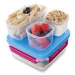 Rubbermaid LunchBlox Leak-Proof Entree Lunch Container Kit, Small, Beet Red (2000578), Plastic