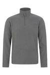 Mountain Warehouse Camber II Mens Half-Zip Fleece - Microfleece Quick Dry Sweatshirt Everyday Wear - Autumn Winter, Outdoors, Travelling & Hiking Dark Grey M