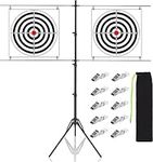 BOOSTEADY Adjustable Paper Target Stand for Shooting, Shooting Target Stand with 10 Metal Clips for Practice Indoor&Outdoor