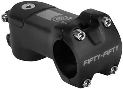 FIFTY-FIFTY Bike Stem with 31.8mm Bar Clamp, 7 Degree Aluminum Alloy Bicycle Handlebar Stem for 1-1/8" Steer Tube, Suitable for Mountain, Road, E-MTB (80mm)