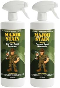 Major Stain Carpet Stain Remover Spray 32oz (2 Pack) – Powerful Cleaner & Spot Remover for Upholstery, Rugs & Fabric – Removes Wine, Coffee, Grease & Food Stains – Fragrance Free