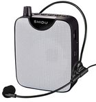 SHIDU M500 Portable Voice Amplifier, 10W Mini PA System with Microphone, Rechargeable, Ideal for Tour Guide, Teacher, Coaching, 15000 sq ft Coverage, 8-10 Hours Battery Life