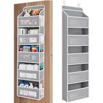 DDGAO Over Door Storage Hanging Organiser - 5 Clear Window Pockets Organizer For Toys, Wallets And Towels (Upgrade)