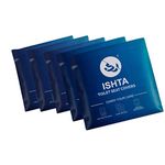 ISHTA Disposable Waterproof Toilet Seat Covers - 25 Covers (5 Covers/Pack - 5 Pack) | Fabric Based | Fold To Hold So No Contact With Unhygienic Seats | Hygiene Anytime Anywhere