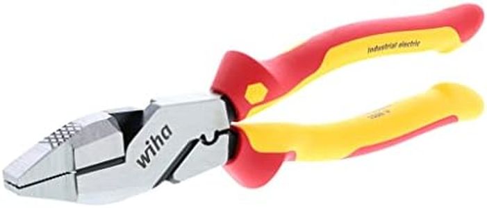 Wiha 32948 Insulated Industrial NE Style Lineman’s Pliers with Crimpers 9.5"