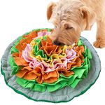 Snuffle Mat for Dogs, Interactive Foraging Puzzle Blanket, Nosework Feeding Bowl Sniffing Pad for Cats Puppies Small Medium Pets