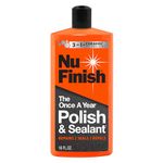 Nu Finish Once a Year Polish and Sealant, Car Polish and Paint Sealant with 3-in-1 Ceramic Technology to Repair, Seal and Repel, 16 fl oz Bottle