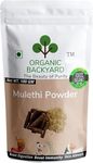 Organic Backyard Mulethi Powder For Body, Skin, Face and Hair (100 Grams), Skin Whitening | Yashtimadhu Powder, Liquorice Powder for Face Care