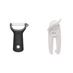 Oxo Good Grips Prep Y-Peeler & Starfrit 093208 Little Beaver Can Opener, White