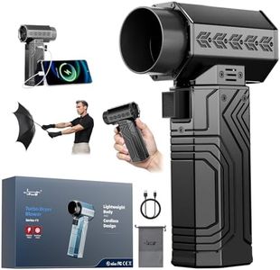 Turbo Dryer Blower for Car, 180MPH/1.3LB Thrust Car Dryer Air Blower 400W 40mm Brushless Motor,Blow Away 2 cans of Coke Easily,Infinitely Variable Speed for Car, Home & Outdoors (Black)