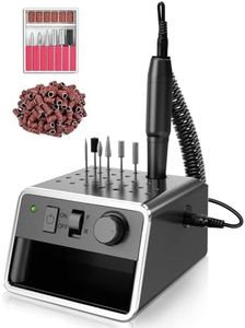 Beloving Electric Nail Drill Professional, Electric Nail File for Acrylic Gel Nails, 20000 RPM Portable Nail Drill Machine Kit for Manicure Pedicure, E file Nail Dremel Tools for Home Use, Balck