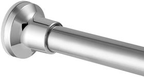 Shower Curtain Rod Adjustable 31-52 Inch, 1 Inch Diameter Spring Tension Curtain Rod Never Rust Non-Slip No Drilling, Stainless Steel Telescoping Rods for Closet, Bathroom, Windows (Silver)