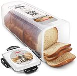 Tafura Bread Container | Plastic Bread Box | Bread Keeper with Airtight Lid | Bread Storage Loaf Container | Airtight Loaf Bread Saver, BPA Free, 5.8 Liter