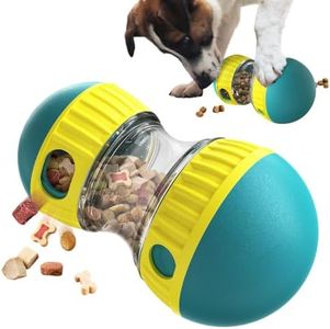 LIFEBEA Dog Feeder Toy Interactive Durable Dog Treat Toy for Food Snacks Dispensing/IQ Training/Playing (Green)