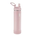 Takeya Actives Insulated Water Bottle w/Straw Lid, Blush, 22 Ounce