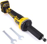 Cordless Die Grinders for Dewalt 20v MAX Battery, Up to 25000RPM Brushless Motor, 1/4" Collet for Polishing, Cutting, Rust Removal, Deburring, Weld Spot Trimming(Tool Only)