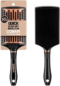 Conair Quick Blow-Dry Copper Collection, Curved Paddle Brush, Hair Brush, 1 count