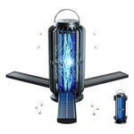 TIENBE Solar Bug Zapper, 4200V Mosquito Zapper, 3600mAh Rechargeable Bug Zapper, Cordless & Waterproof Electric Insect Zapper, Outdoor Fly Zapper with 3 Modes Light, for Home, Patio, Backyard, Garden