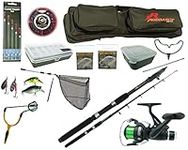 Hunter Pro Travel Fishing Kit inc. 10' Rod, Reel, Net, Tackle, Bait Box, Holdall, Hooks, Floats