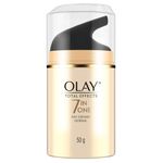 Olay Total Effects Day Cream |with Vitamin C, B5, Niacinamide, Green Tea |Fights 7 signs of ageing for glowing, hydrated and younger looking skin |Suitable for Normal, Dry, Oily & Combination skin |50 gm