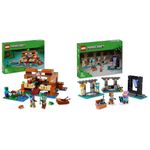 LEGO Minecraft The Frog House Building Toy, Gift for Girls and Boys & Kids & Minecraft The Armoury Building Toys for Kids, Boys & Girls aged 7 Plus Featuring Character Figures including Alex