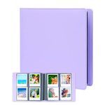 192 Pockets Photo Album for Fujifilm Instax Wide 300 Camera, Polaroid 600 i-Type Film Album, Extra Large Picture Albums for Polaroid Now OneStep2 OneStep+ Instant Camera, POP Lab Print Camera（Purple）