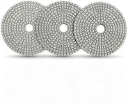 DT-DIATOOL Diamond 3 Step Polishing Pads 4 Inch for Granite Marble Terrazzo(Set of 3 Pieces)