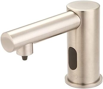 Central Brass 2099-BN Commercial Hands Free Modern Deck Mounted Single Hole Deck Mount Electronic Touchless Sensor Soap Dispenser - Brushed Nickel