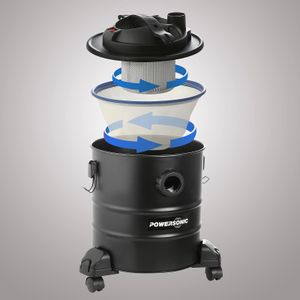 Powersonic 20L Ash Vacuum Cleaner – Black