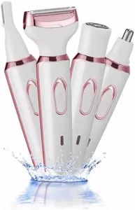 Vacto Electric Razors for Women, 4-in-1 Women’s Facial Hair Removal, Face Shaver Ebrow Trimmer Pubic Shaver Bikini Trimmer Portable Ladies Shaver Womens Razors for Shaving