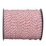 Electric Fence Wire, 500m 1640ft High Conductivity Electric Fence Power Wire for Livestock Electronic Fence System, Portable Electric Fence Rope for Horses, Cows, Sheep, Dogs