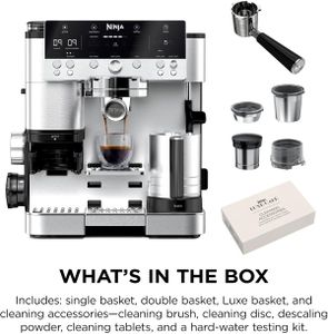 Ninja Luxe 3-in-1 Coffee Machine – Silver Multi-Brew System