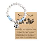 MYOSPARK Soccer Girl Bracelet Soccer Lovers Gift Soccer Player Gift Soccer Inspirational Jewelry Soccer Team Gift Soccer Game Fans Gift for Girl (CA Soccer bead BR)