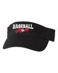 Go All Out Go All Out Adjustable Black Adult Baseball Mom Embroidered Visor Dad Hat