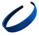 Glitz4Girlz 2.5cm (1") Royal Blue Satin Covered Plastic Alice Band Hair Band Headband No Teeth UK