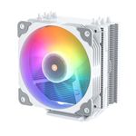 Vetroo V5 White CPU Cooler, 5 Heat Pipes 120mm Addressable RGB Lighting & PWM Fan, 150W TDP Air Cooler for AMD AM4 Ryzen/Intel LGA 1700/1200/115X