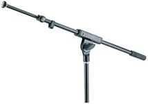 K&M - König & Meyer 21120.577.55 - Two-Piece Telescopic Boom Arm Extra Long - Smooth, Silent and Scratch Free Position Changes - Professional Grade for all Musicians - German Made - Black