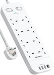 Extension Lead with USB Slots, 8 Wa