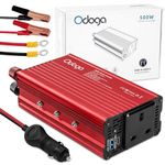 Odoga 500W Power Inverter 12V to 240V – Car Plug Adapter to UK Plug Socket, DC to AC Wall Outlet 3 Pin Plug, USB-A & USB-C Charger Ports for Laptop, Mobile Phones, Tablets, Consoles & More