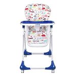 LuvLap Royal High Chair for Baby,En 71 Certified,3 Position Recline,Baby Feeding Chair with 7 Level Height Adjustment,Adjustable Footrest,6 Months+(Blue)