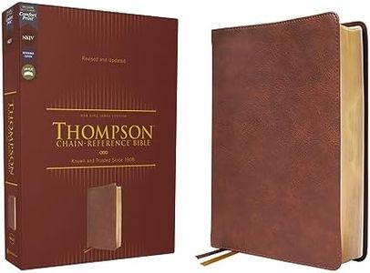 Nkjv, Thompson Chain-Reference Bible, Leathersoft, Brown, Red Letter, Comfort Print